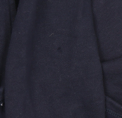 Decathlon Girls Blue Quilted Full Zip Fleece Jacket 12 Years