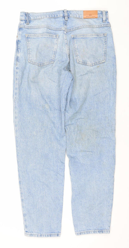 MNG Women’s Blue High Rise Mom Jeans Size 10 Cotton Denim