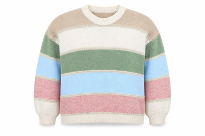Pala D'Oro Women's Multicolour Striped Knit Jumper Size S