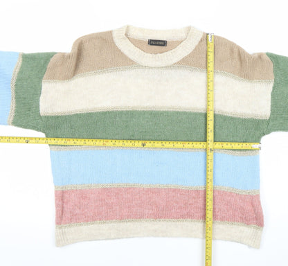 Pala D'Oro Women's Multicolour Striped Knit Jumper Size S