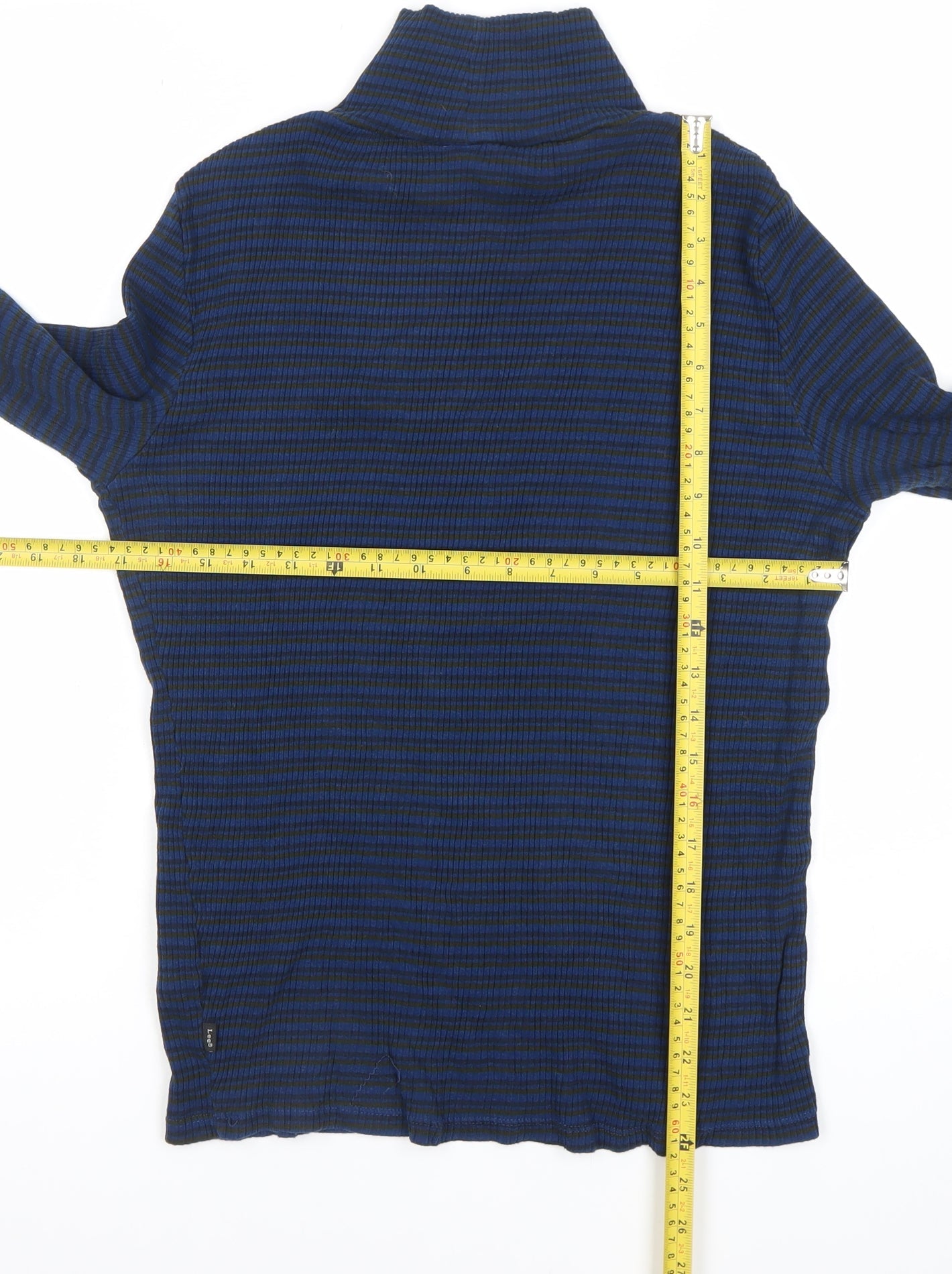 Womens UK Size XL Lee Blue Basic T-Shirt
