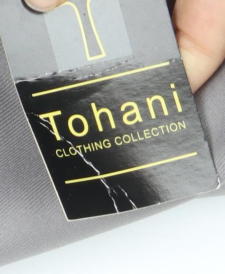 Tohani Men's Grey 42x29 Regular Fit Dress Pants Formal Trousers