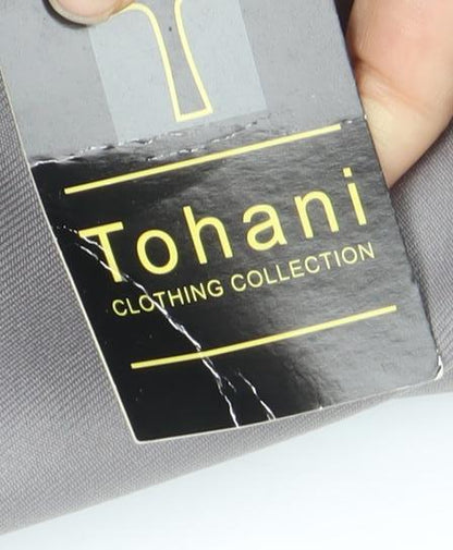 Tohani Men's Grey 42x29 Regular Fit Dress Pants Formal Trousers
