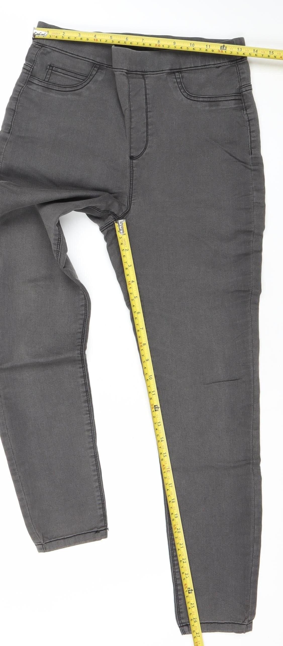 Dunnes Stores Womens Black Jegging Jeans Size 12 Slim Fit Stretch