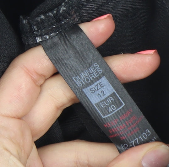 Dunnes Stores Womens Black Jegging Jeans Size 12 Slim Fit Stretch