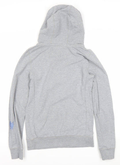 Tommy Hilfiger Girls Grey Sequin Star Pullover Hoodie Size 16 Years