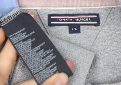 Tommy Hilfiger Girls Grey Sequin Star Pullover Hoodie Size 16 Years