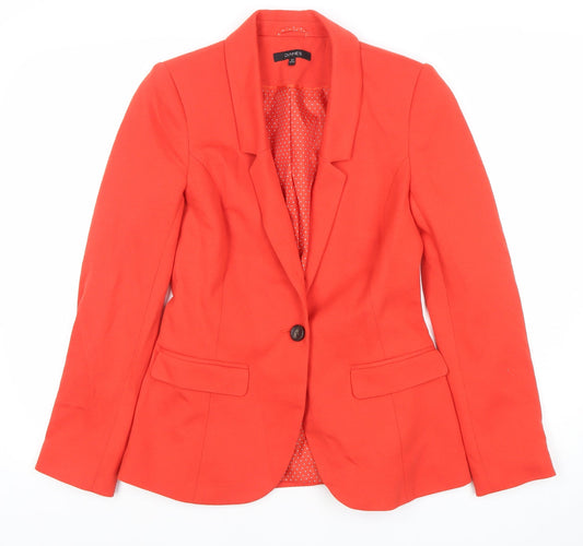 Dunnes Women’s Red Tailored One Button Blazer Size 10