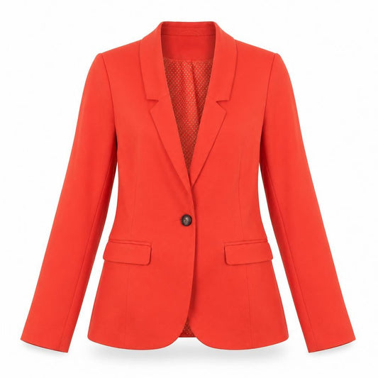 Dunnes Women’s Red Tailored One Button Blazer Size 10