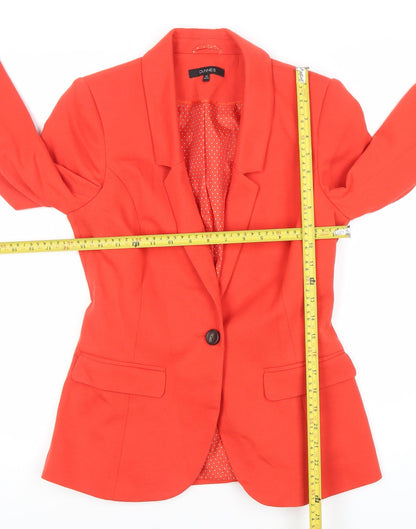 Dunnes Women’s Red Tailored One Button Blazer Size 10