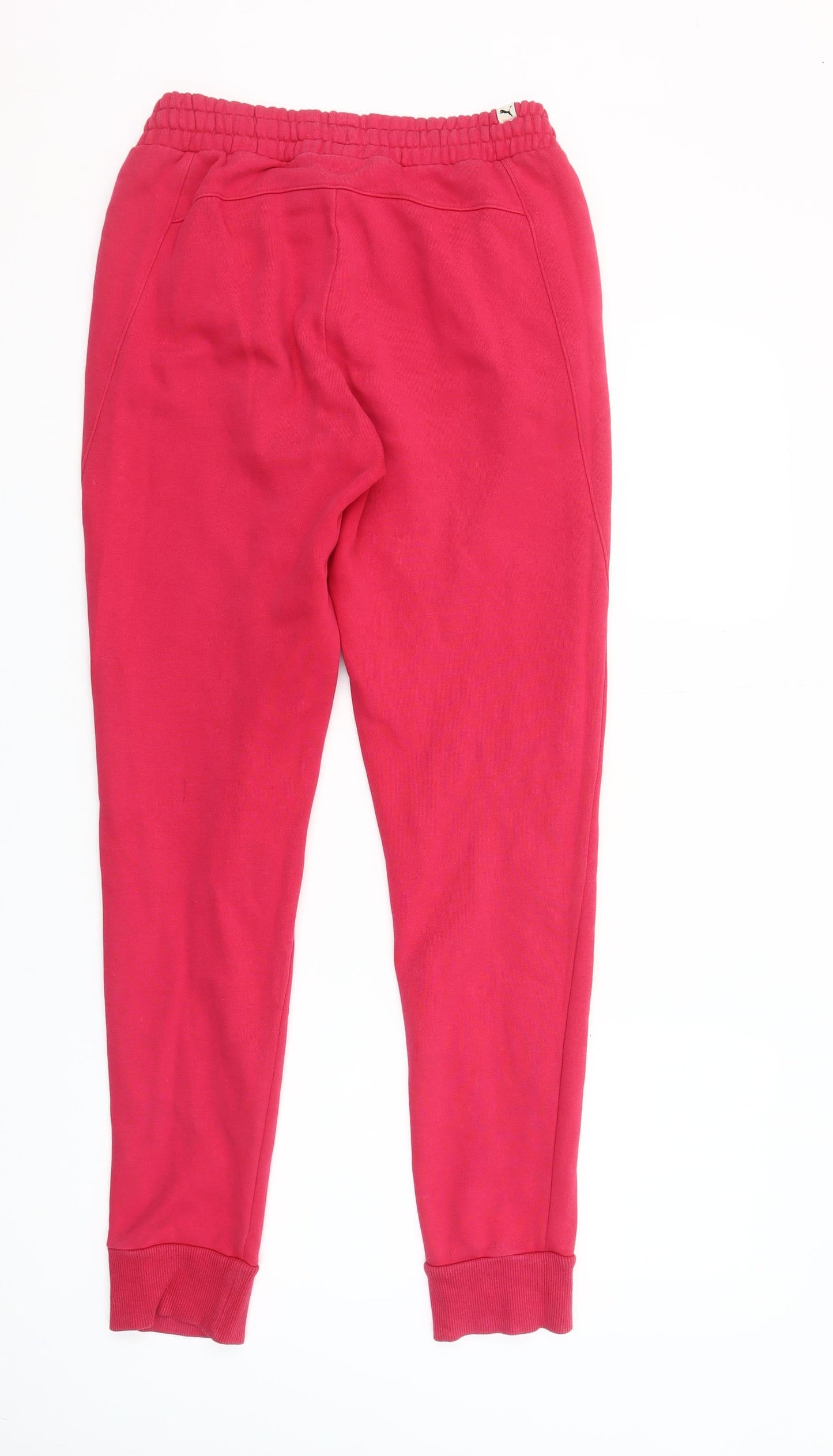 Puma Womens Pink Jogger Sweatpants Size 8 Cotton Blend Fleece