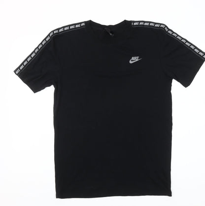 Nike Men's Black S Crew Neck Short Sleeve Logo T-Shirt
