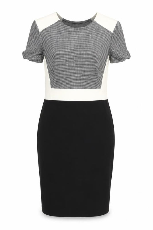J’aime La Vie Women’s Black Sheath Dress Size 12 Short Sleeve