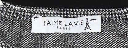 J’aime La Vie Women’s Black Sheath Dress Size 12 Short Sleeve