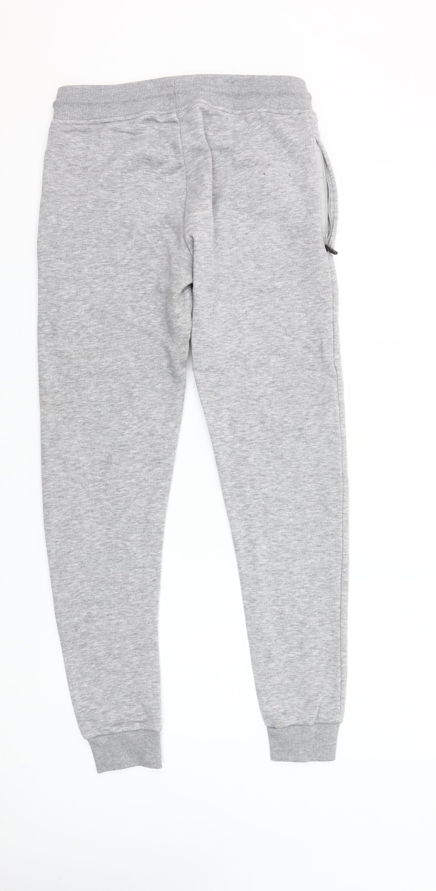 Sinners Attire Grey Womens Jogger Trousers Small Fleece Lined Casual Comfort Fit