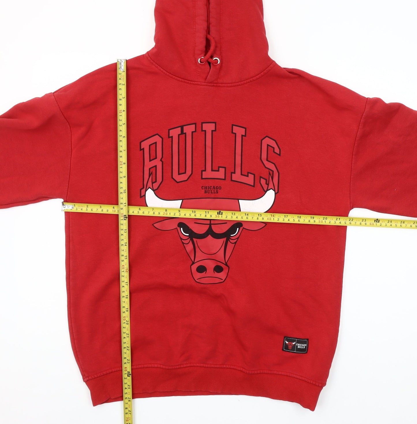 Primark Women’s Red Chicago Bulls Hoodie XS Pullover Cotton Blend NBA