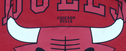 Primark Women’s Red Chicago Bulls Hoodie XS Pullover Cotton Blend NBA