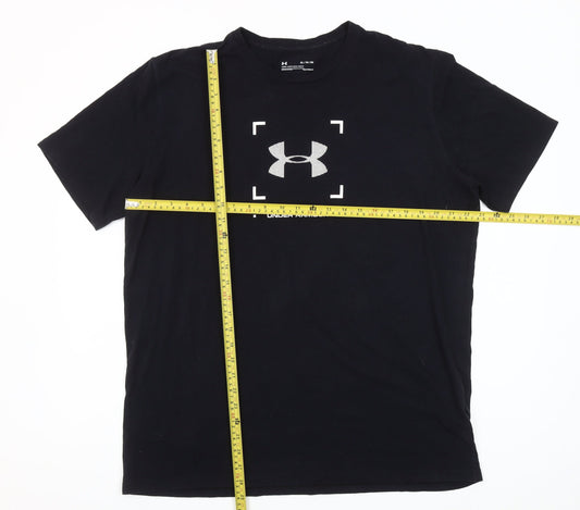 Under Armour Men's Black XL HeatGear Graphic Print Sports T-Shirt
