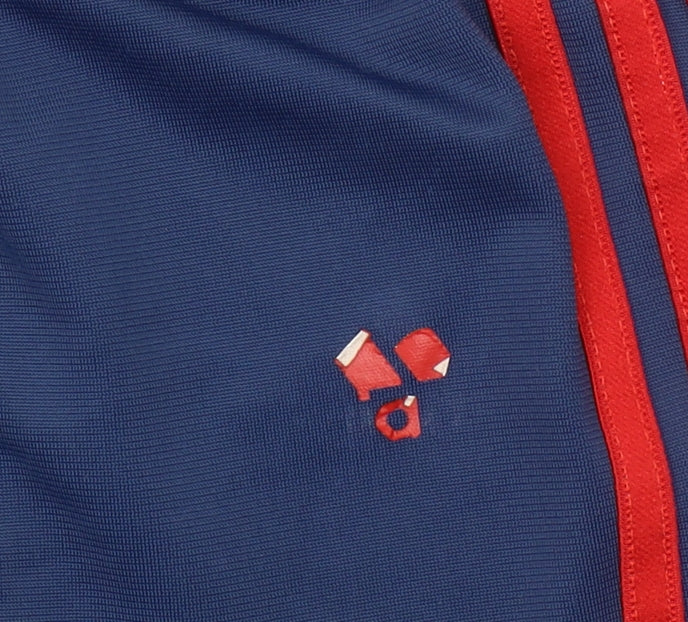 Adidas Boys Blue Jogger Trousers 3-4 Years Elastic Waist Sportswear