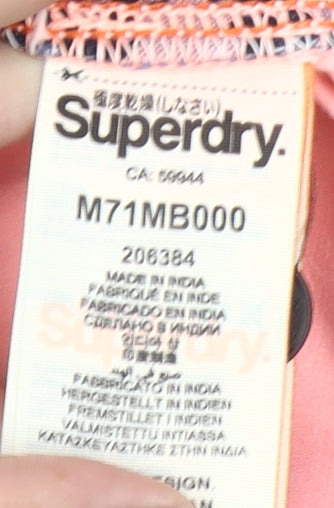 Superdry Mens Pink Chino Shorts XL Cotton Blend Casual Summer
