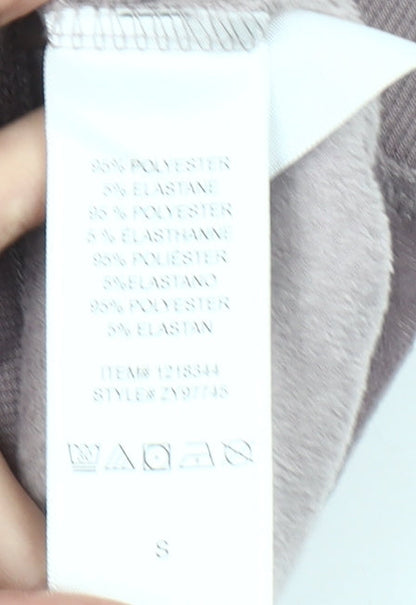 DKNY Women’s Purple Velour Logo Jogger Trousers Size S