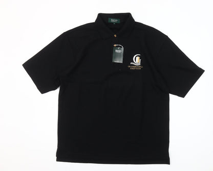 Kartel Classics Men's Black Golf Polo Shirt Medium Embroidered Logo