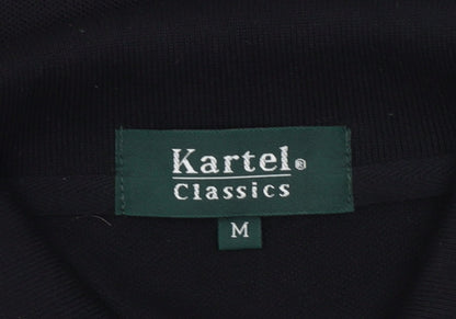 Kartel Classics Men's Black Golf Polo Shirt Medium Embroidered Logo
