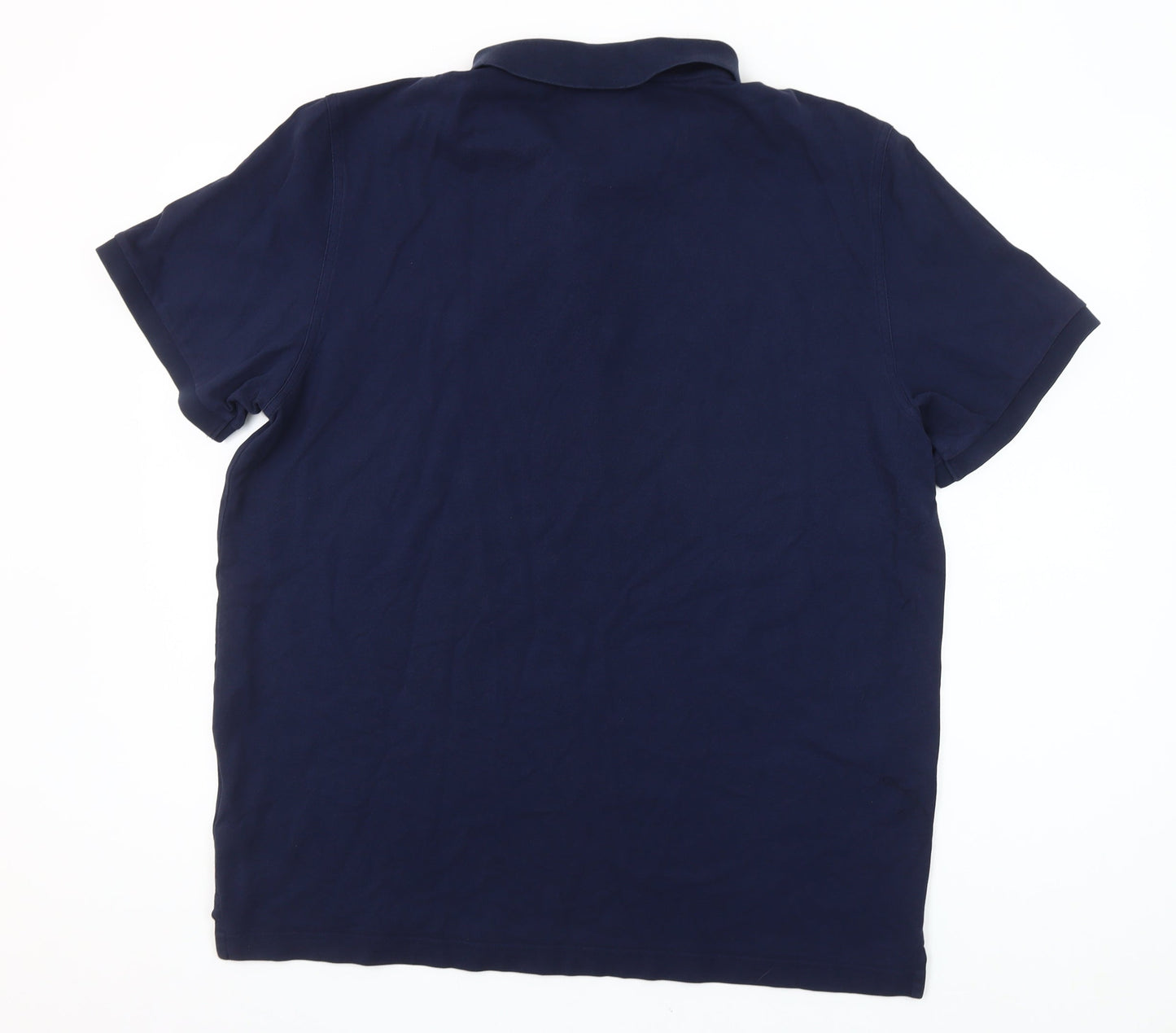 GANT Men's Blue Regular Fit Short Sleeve Cotton Polo Shirt 2XL