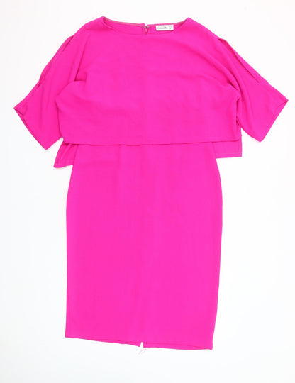 Gallery Women's Pink Size 10 Shift Dress Knee Length Party Outfit