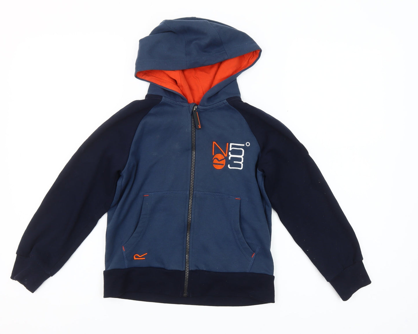 Boys UK Size 7-8 Years Regatta Blue Full Zip Hoodie