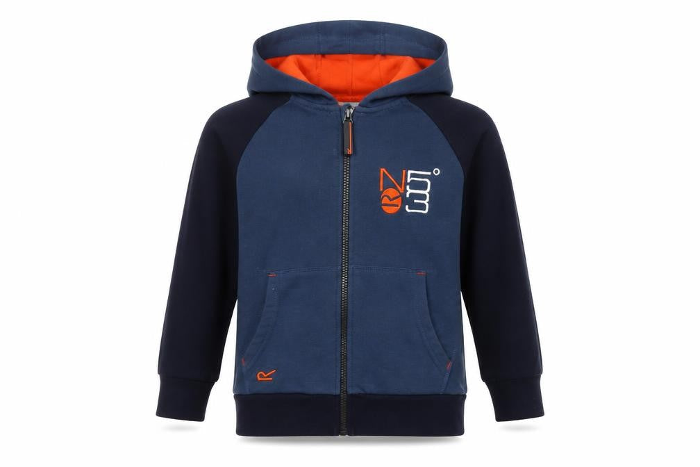 Boys UK Size 7-8 Years Regatta Blue Full Zip Hoodie