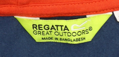 Boys UK Size 7-8 Years Regatta Blue Full Zip Hoodie