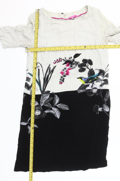 Joules Women’s Multicoloured Floral Shift Dress Size 10