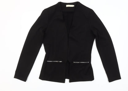 Joc for Meg Women Black Slim Fit Open Front Suit Jacket S/M