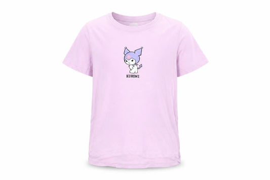 Primark Girls Kuromi Pink Graphic T-Shirt 10-11 Years Cotton