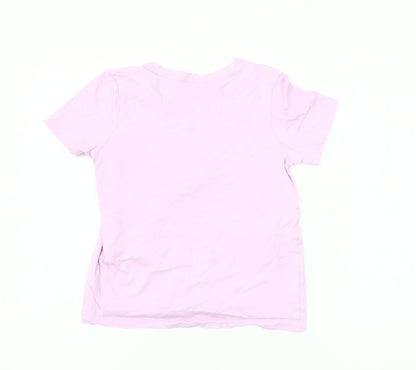 Primark Girls Kuromi Pink Graphic T-Shirt 10-11 Years Cotton