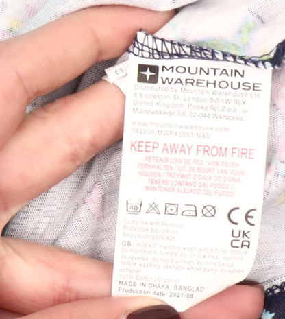 Mountain Warehouse Girls Blue Unicorn Skater Dress 7-8 Years Long Sleeve Cotton