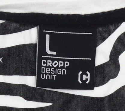 Cropp Men’s White BOOMBOX Kids Graphic Crew Neck T-Shirt L Retro Music