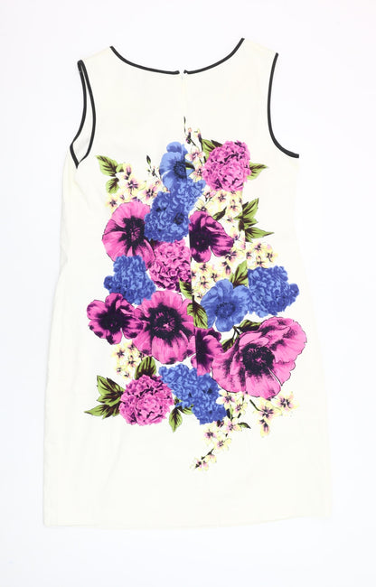 Debenhams Women’s Ivory Floral Shift Dress Size 18