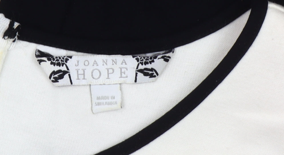Joanna Hope Women's Black White Colourblock Sheath Dress Size 16
