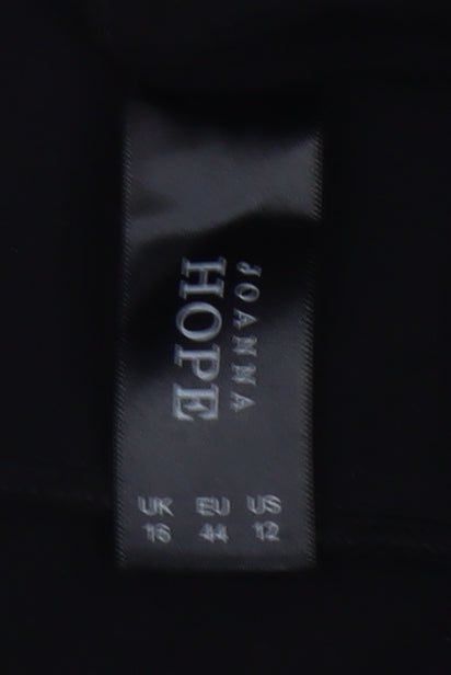 Joanna Hope Women's Black White Colourblock Sheath Dress Size 16