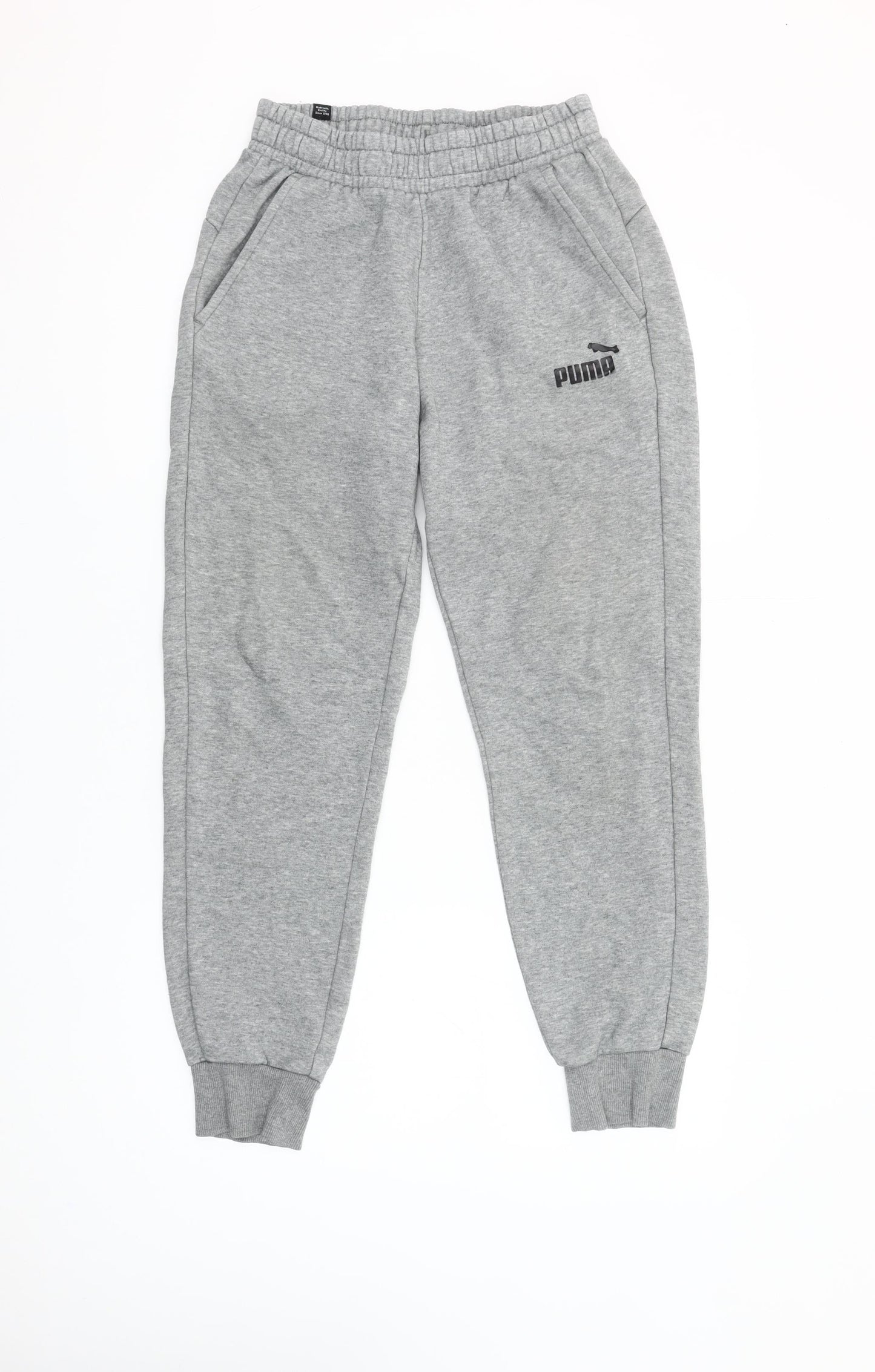 Puma Men's Grey Jogger Sweatpants Small Regular Fit
