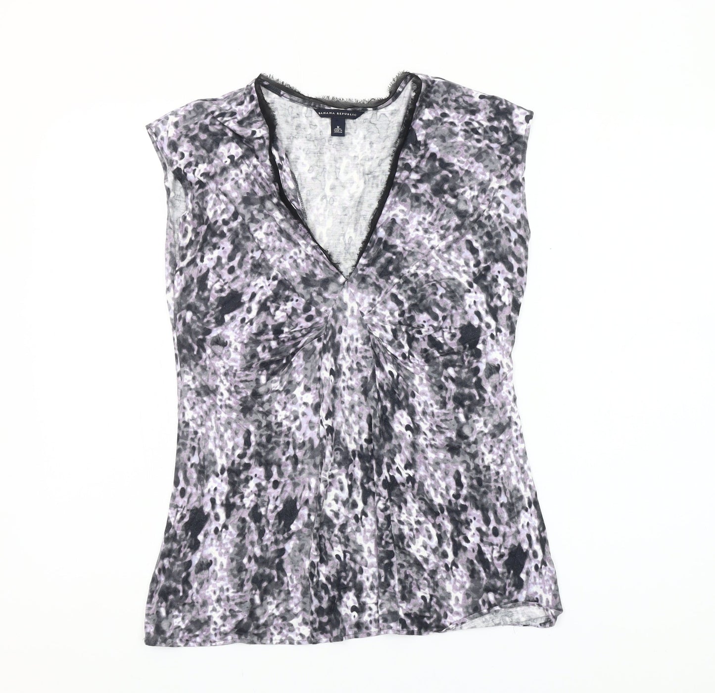 Banana Republic Womens Multicoloured V-Neck Sleeveless Blouse M