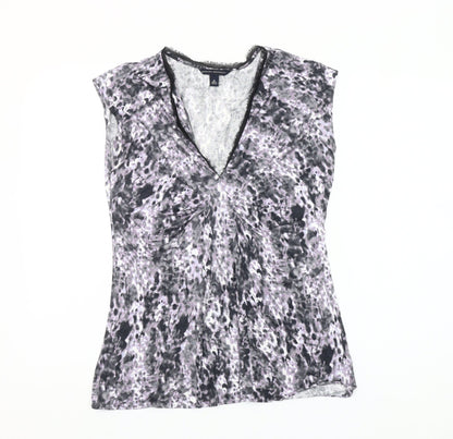 Banana Republic Womens Multicoloured V-Neck Sleeveless Blouse M