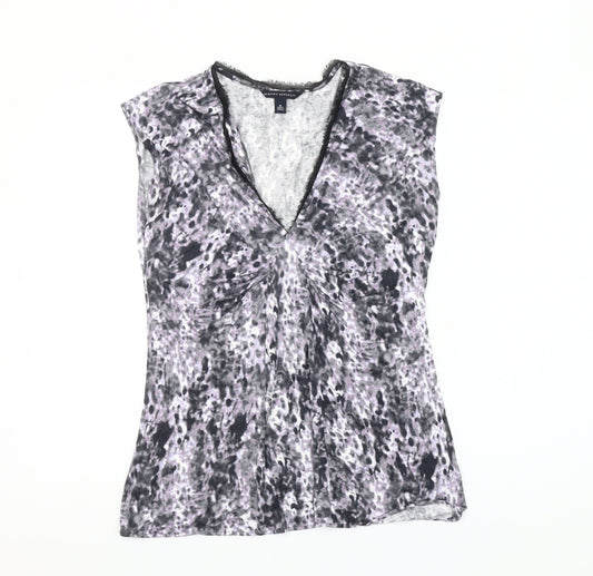 Banana Republic Womens Multicoloured V-Neck Sleeveless Blouse M