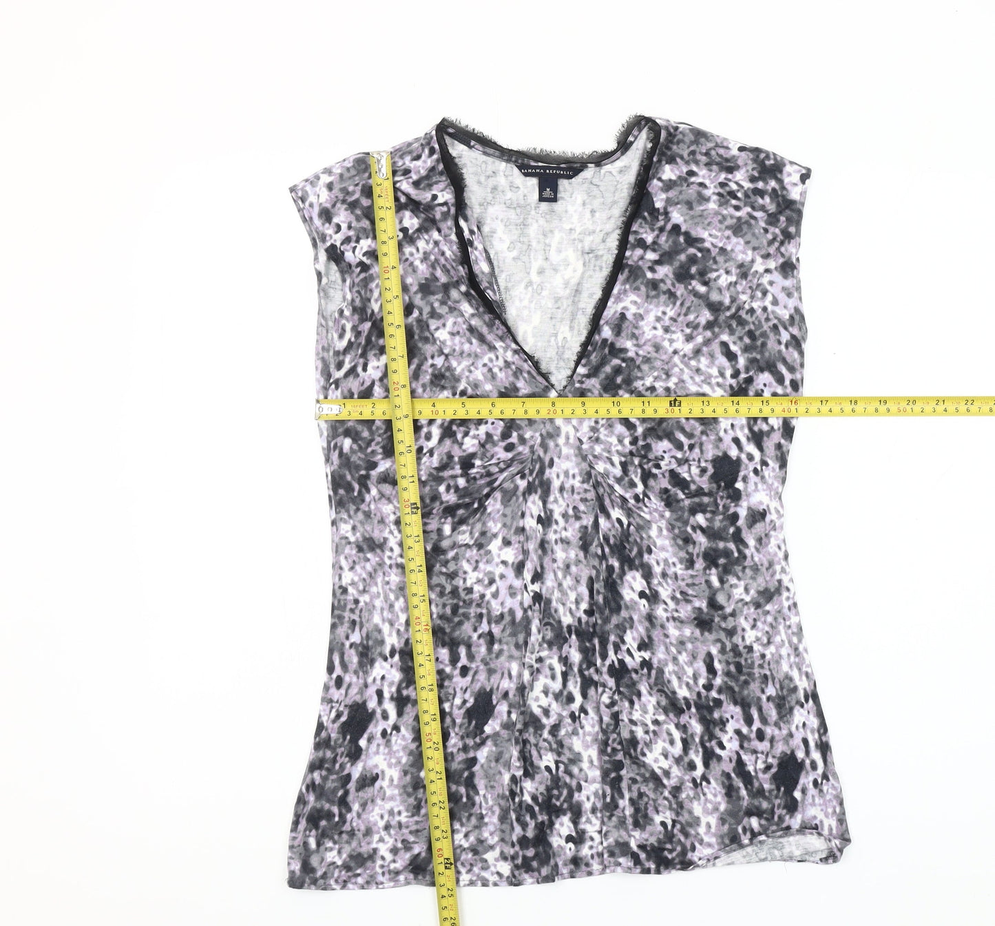 Banana Republic Womens Multicoloured V-Neck Sleeveless Blouse M