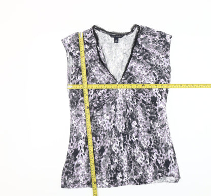 Banana Republic Womens Multicoloured V-Neck Sleeveless Blouse M