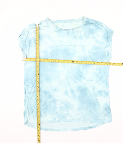 Dunnes Stores Blue Tie-Dye Womens Small Active T-Shirt