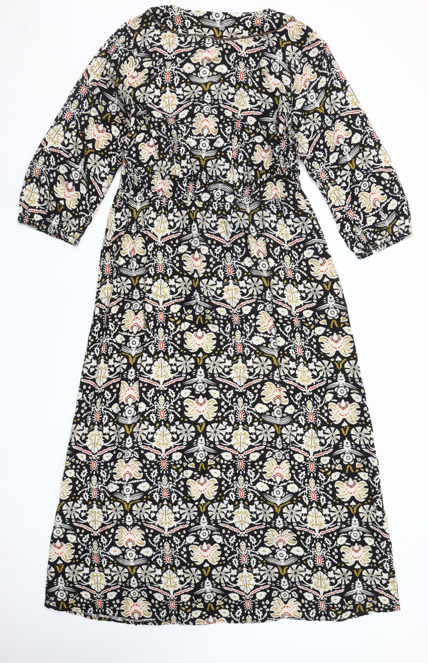 Garcia Women’s Multicoloured Midi A-Line Dress Size M Viscose