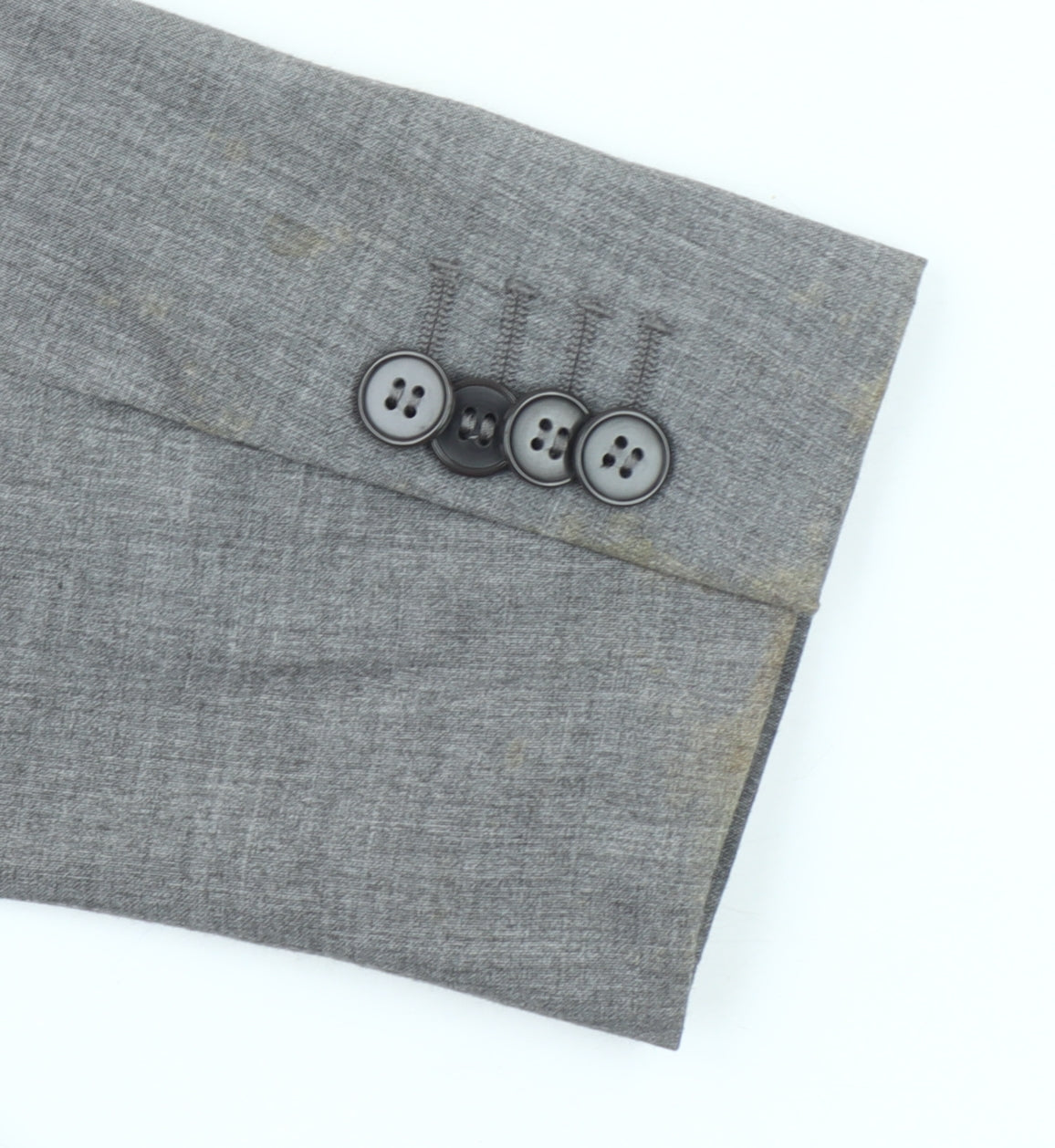 H&M Men's Grey Slim Fit Suit Jacket 36R Classic Two Button